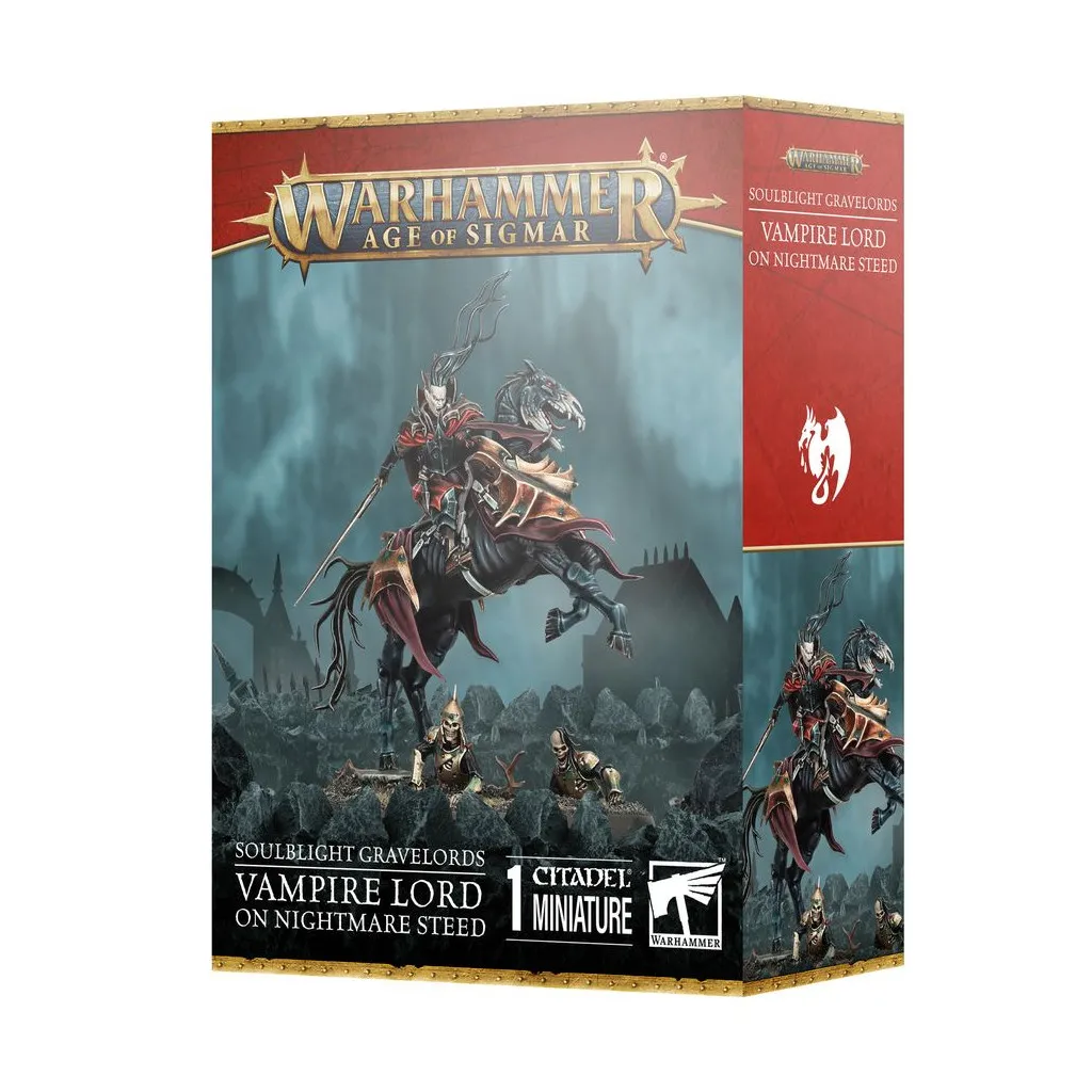 Age of Sigmar : Soulblight Gravelords - Seigneur Vampire sur Coursier de Cauchemar