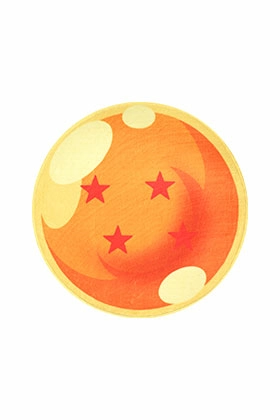 Alfombra interior 60x60cm bola 4 estrellas dragon ball
