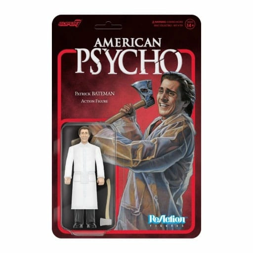 American psycho (2000) figurine reaction wave 01 patrick bateman (raincoat) 10 cm