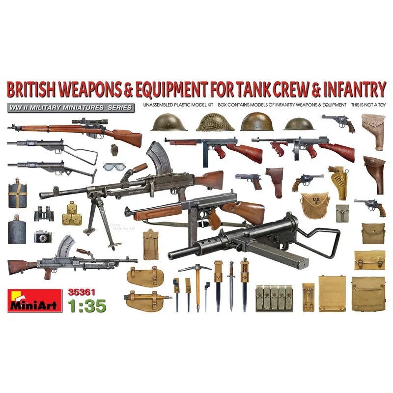 Armement et équipement britanniques. MINIART 35361