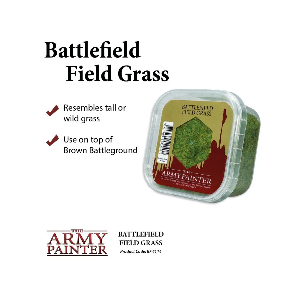 Army Painter : Flocage - Battlefield Field Grass