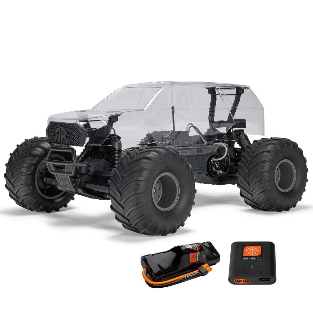 ARRMA GORGON Monster Truck 4x2 MEGA 550 Brushed 1/10 RTR Clear - ARA3230SKT2