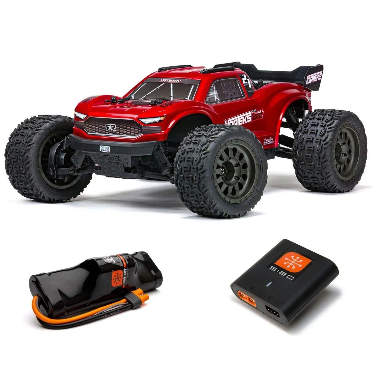 ARRMA Vorteks 4x2 Boost Mega 550 RTR - Rouge - ARA4105SV4T1