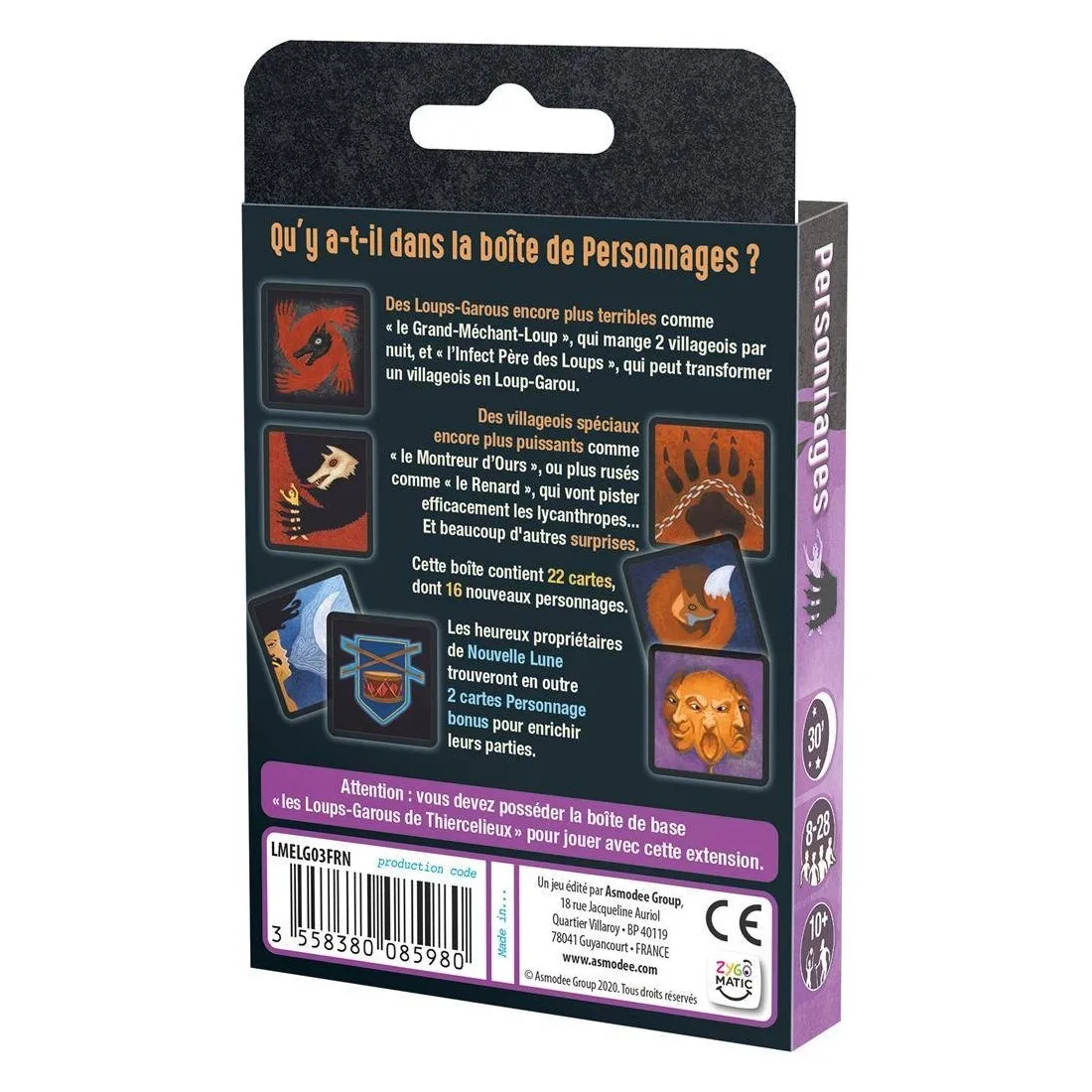 Les loups-garous de Thiercelieux : Personnages - Extension
