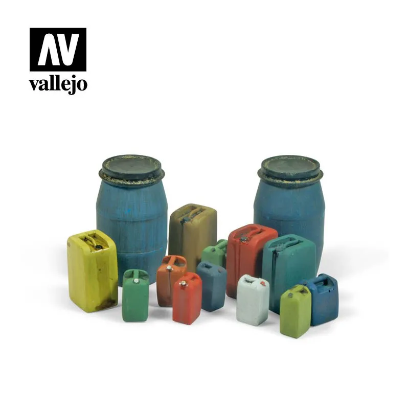 Assortiment de fûts en plastique modernes. VALLEJO SC211