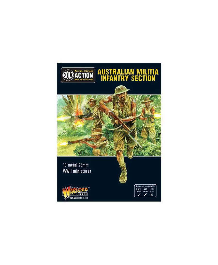 Bolt Action - Australian Militia Infantry Squad (VF)