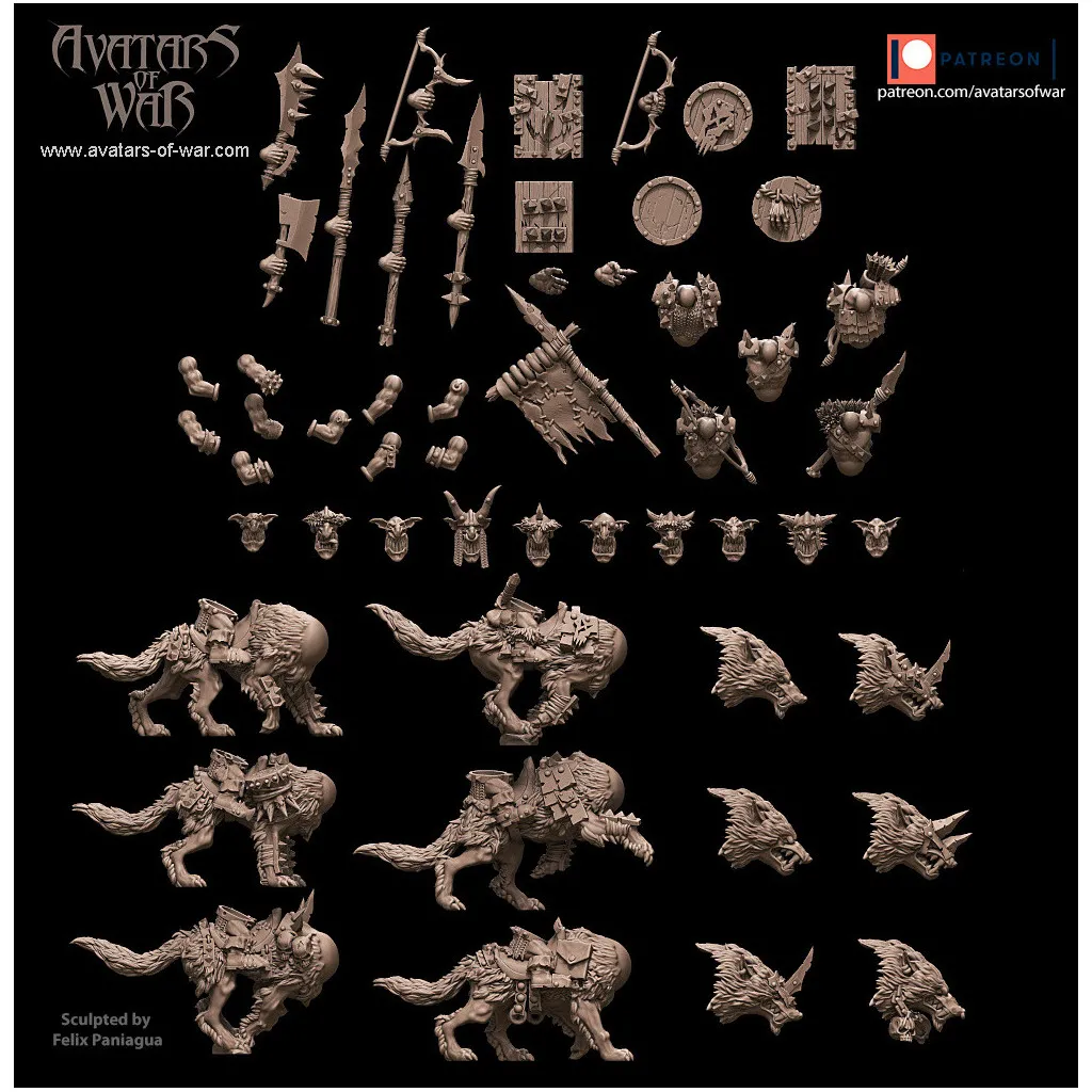 Avatars of War - Grotling Battle Wagons Battle-Ready Regiment