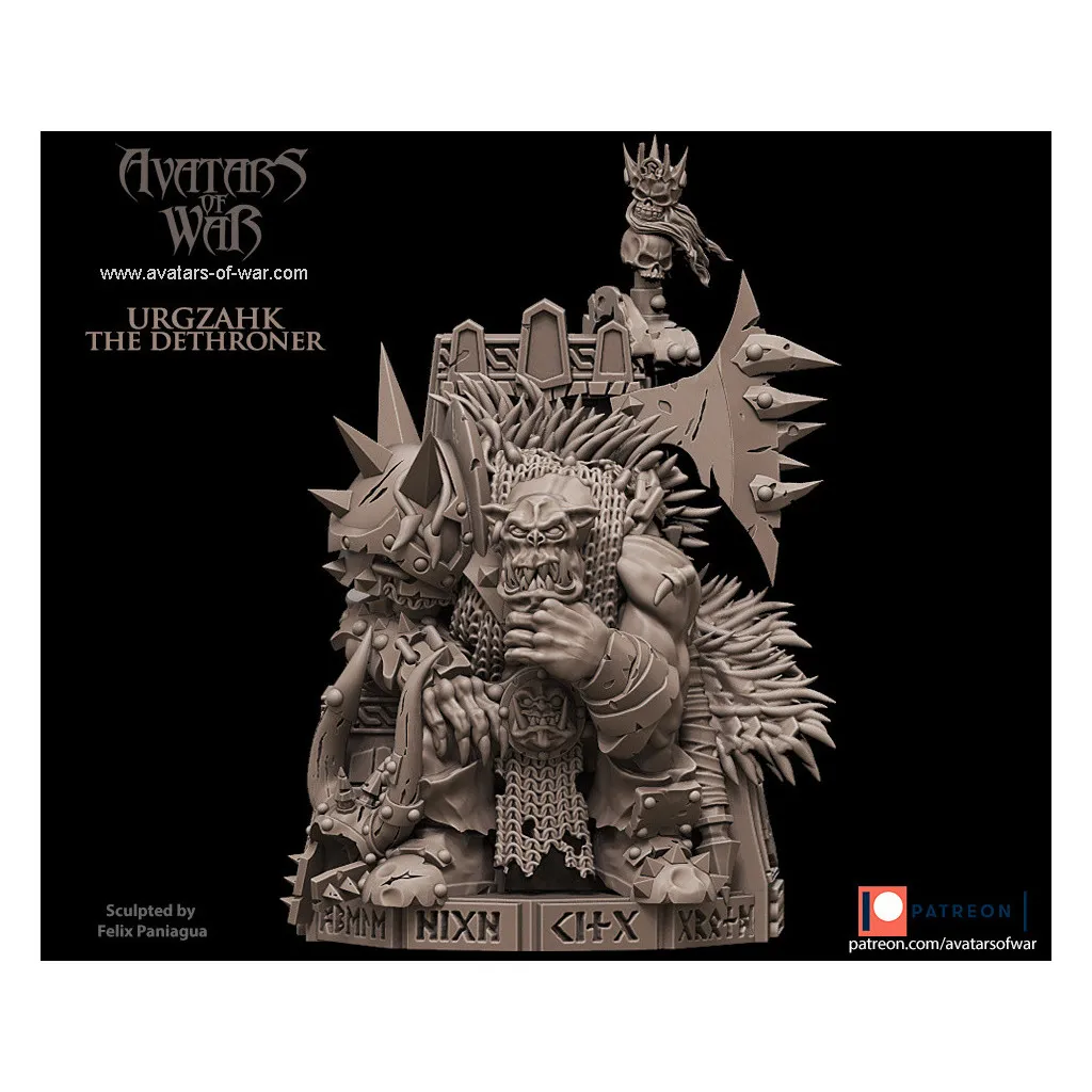 Avatars Of War - Orc sur trône