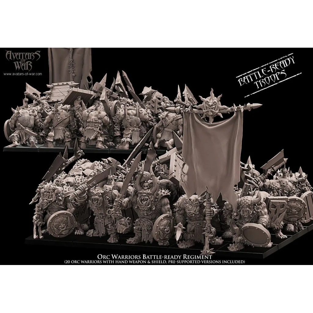 Avatars Of War - Orc Warriors Battle-Ready Regiment