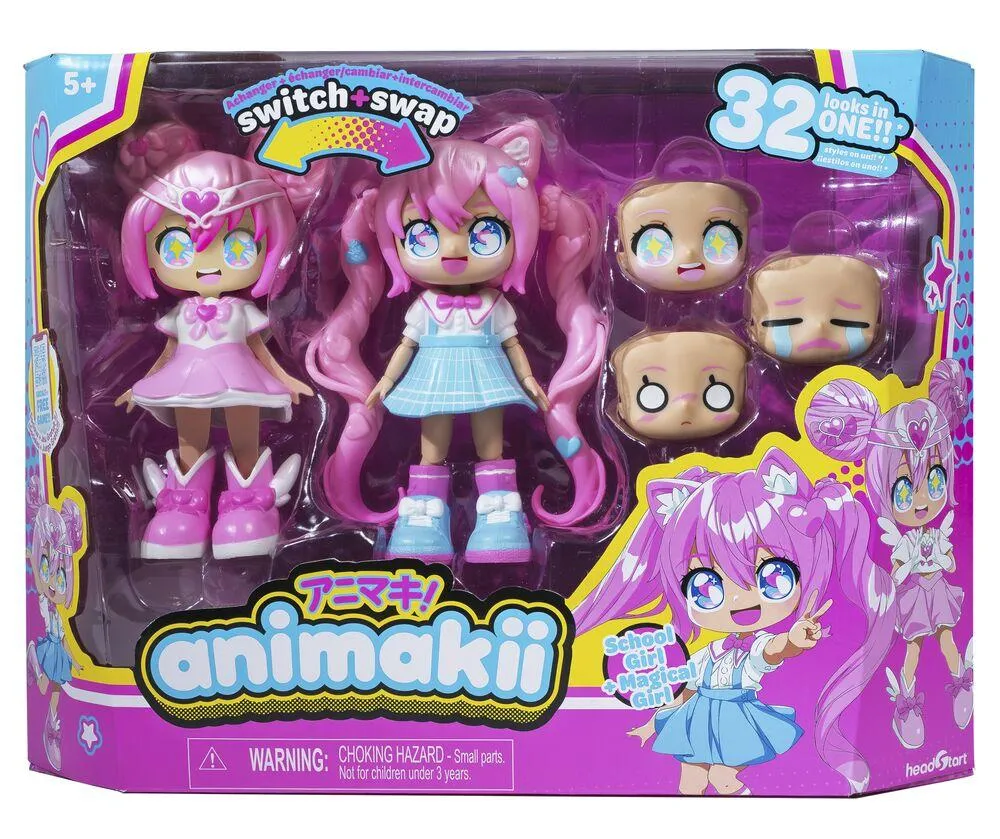 ANIMAKII - POUPEE  MAGICIENNE / ECOLIERE