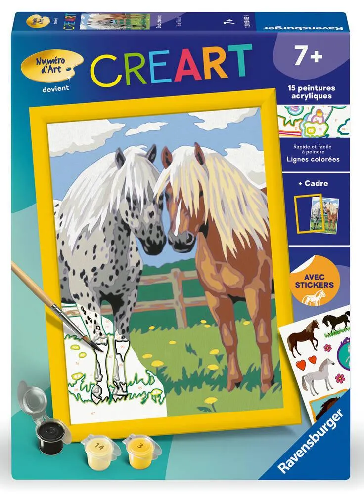 CREART KIDS  18X24CM  DUO CHEVAUX