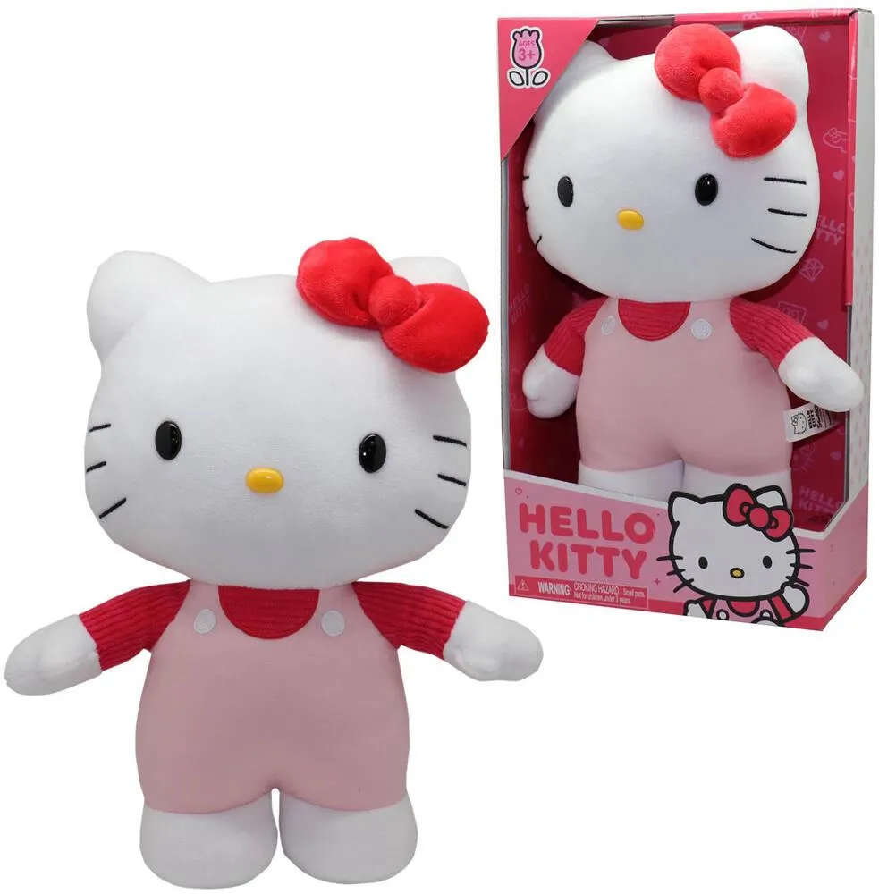 HELLO KITTY - PELUCHE DE 30 CM - TSHIRT ROSE