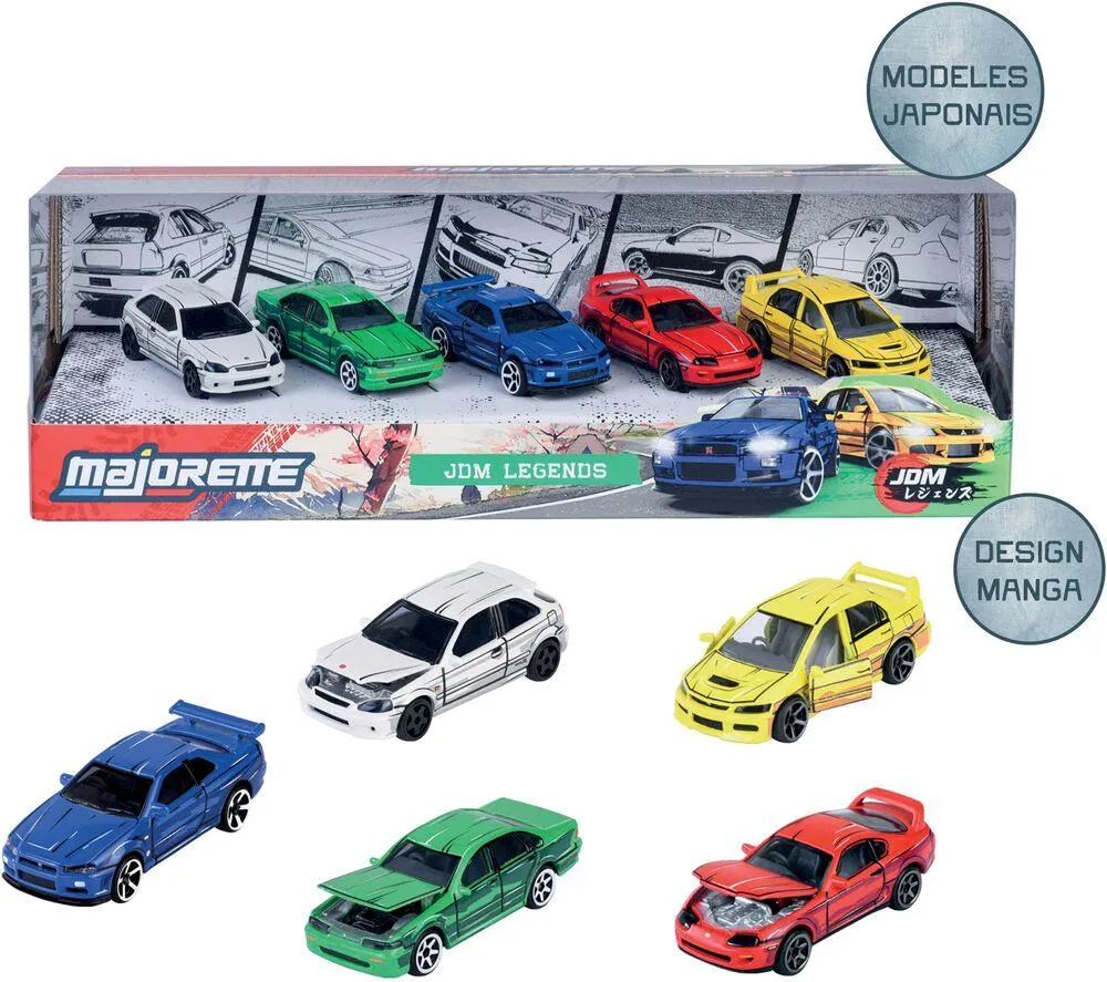 MAJORETTE JAPAN SERIES - GIFTPACK 5 VOITURES