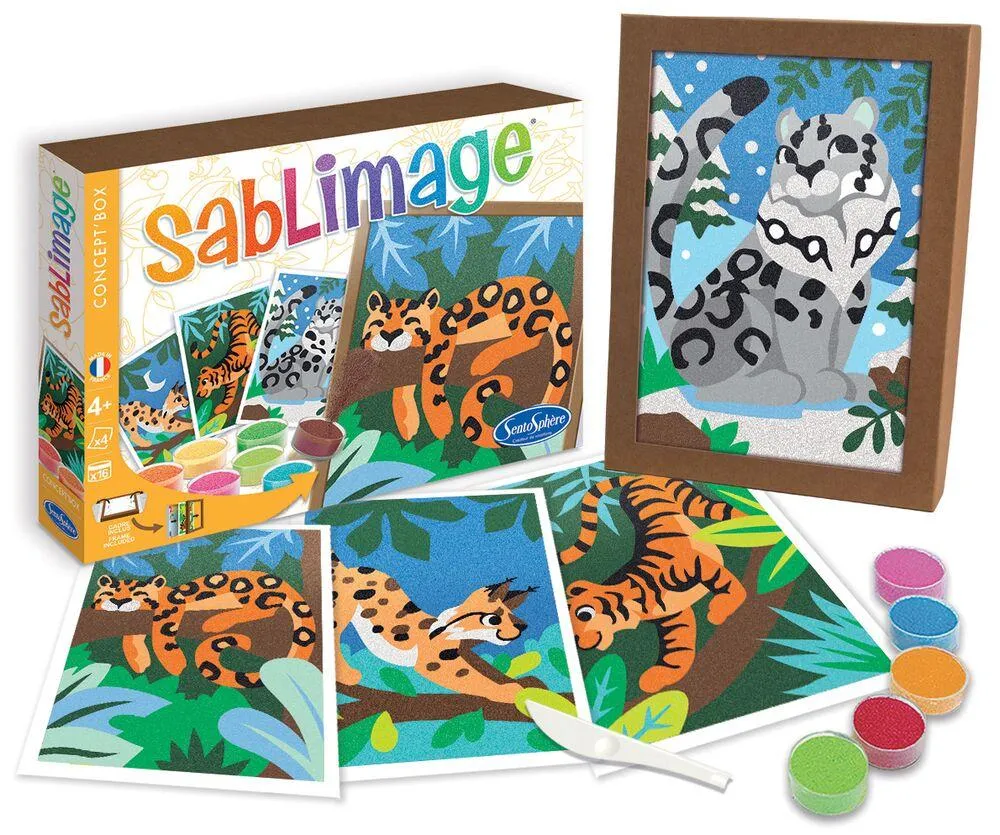 SABLIMAGE CONCEPT BOX - FELINS DU MONDE
