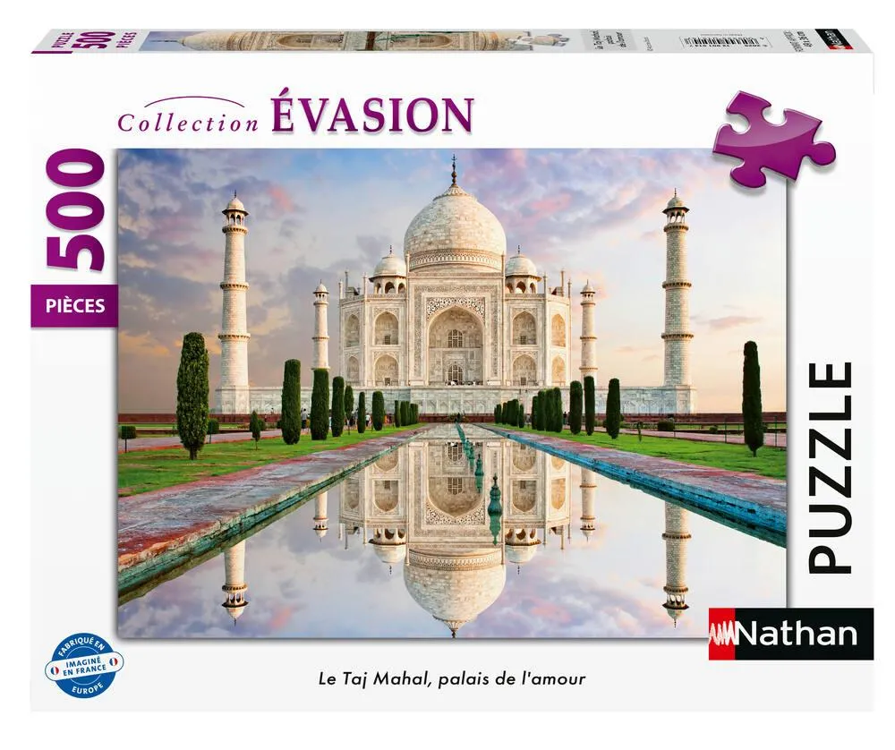 NATHAN PUZZLE 500 PIECES LE TAJ MAHAL, PALAIS DE L'AMOUR