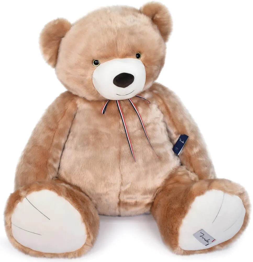 PELUCHE L'OURS MAILOU 120 CM - CHAMPAGNE