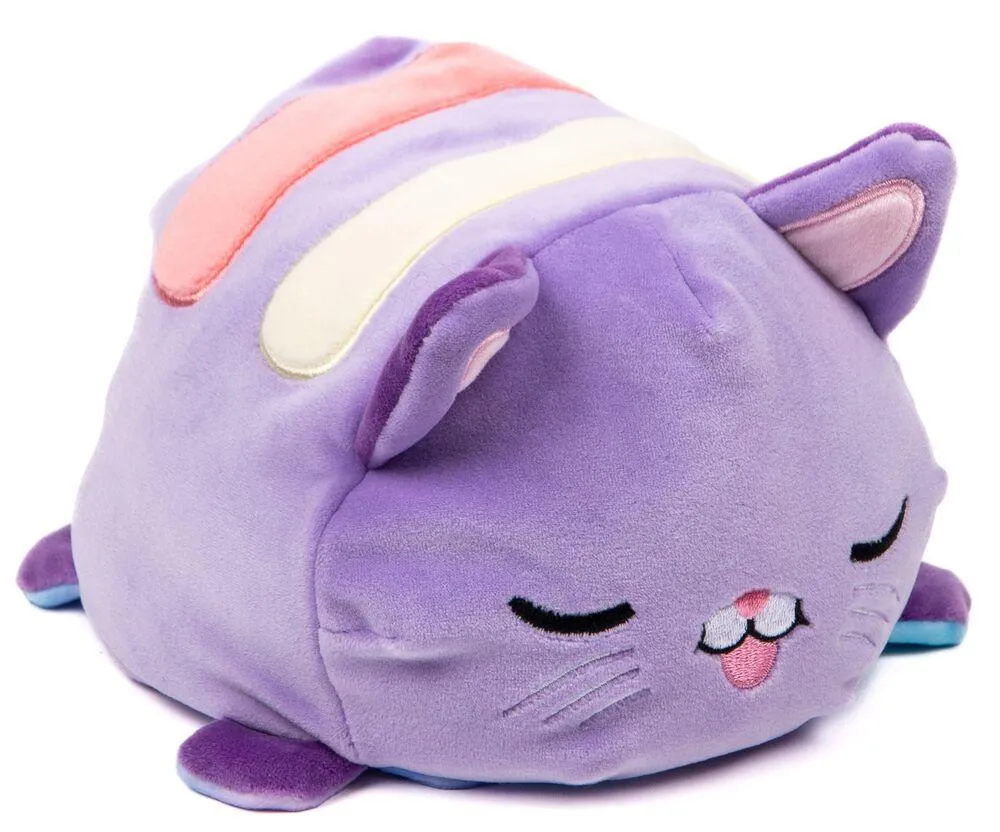 REVERSIBLE - CHAT VIOLET/BLEU 22 CM