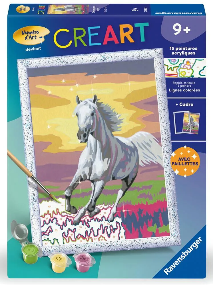 CREART KIDS  18X24CM  CHEVAL DANS LE PRE
