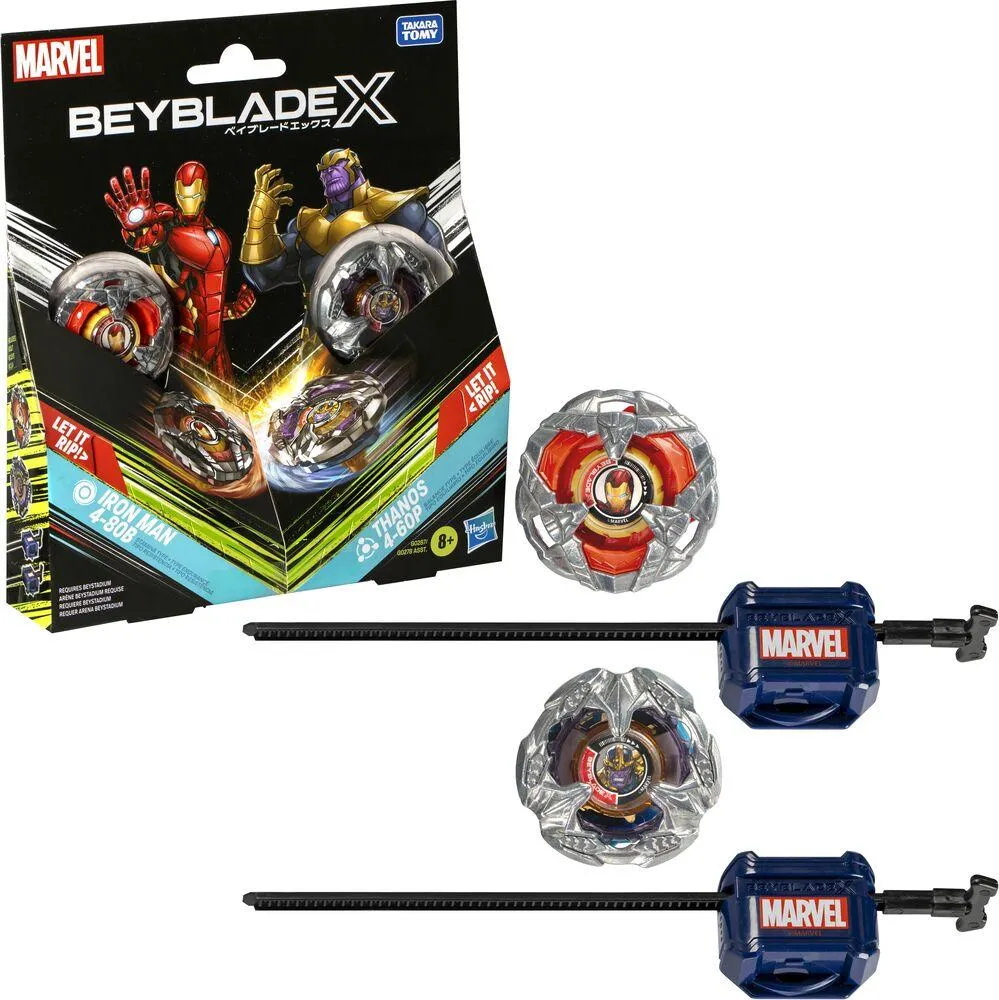 BEYBLADE X - MARVEL - MULTIPACK - THANOS IRON MAN