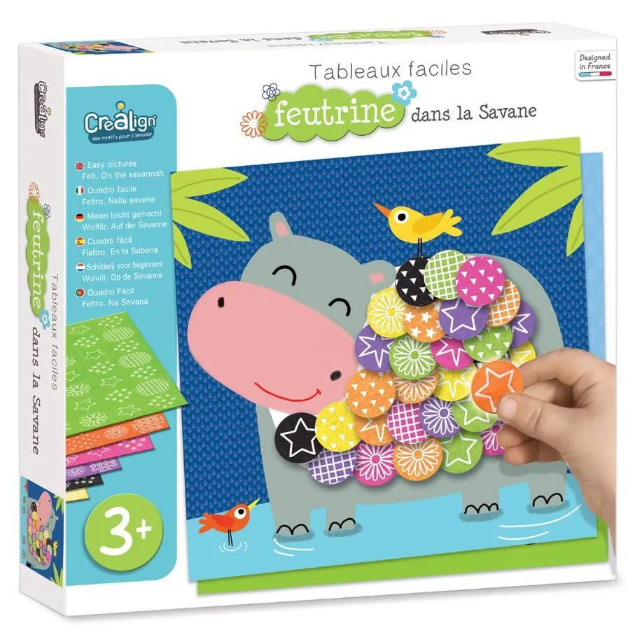 TABLEAUX FACILES -  FEUTRINE DANS LA SAVANE