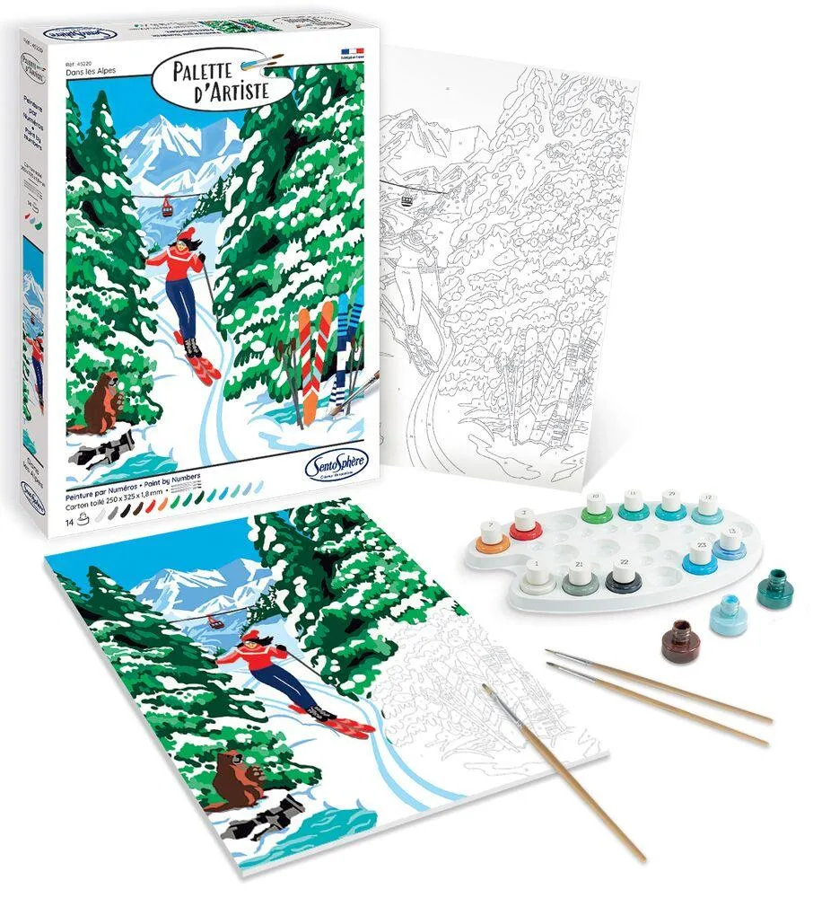PALETTE D'ARTISTE DANS LES ALPES