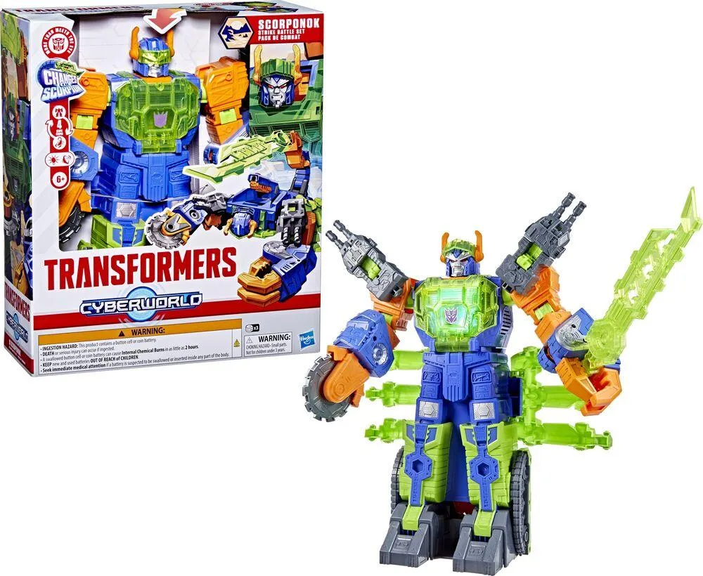 TRANSFORMERS - FIGURINE CYBERWORLD SCORPONOK STRIKE BATTLE