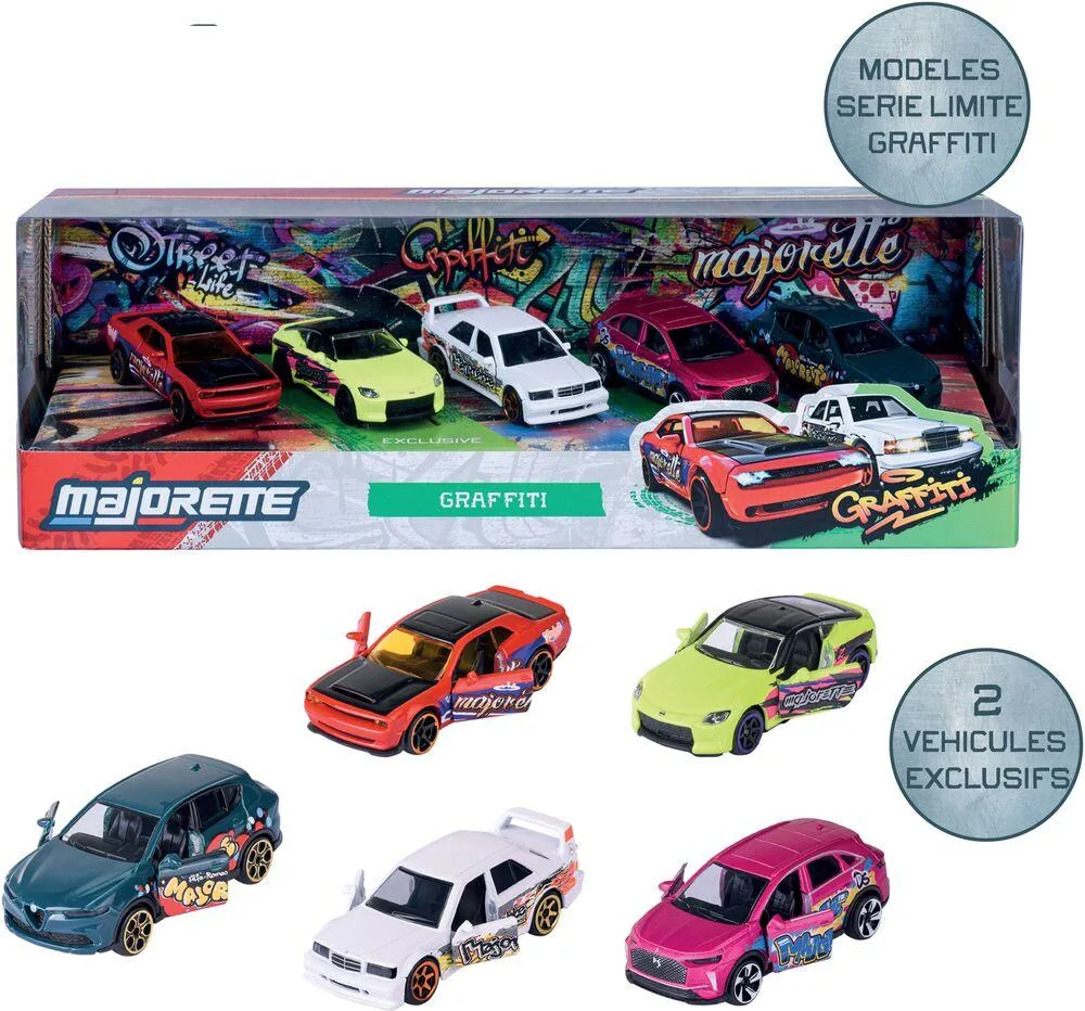 MAJORETTE SL GRAFFITI 5 PIECES  GIFTPACK