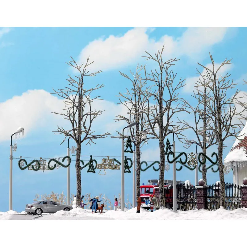 Banniers en hiver (x4). BUSCH 6158