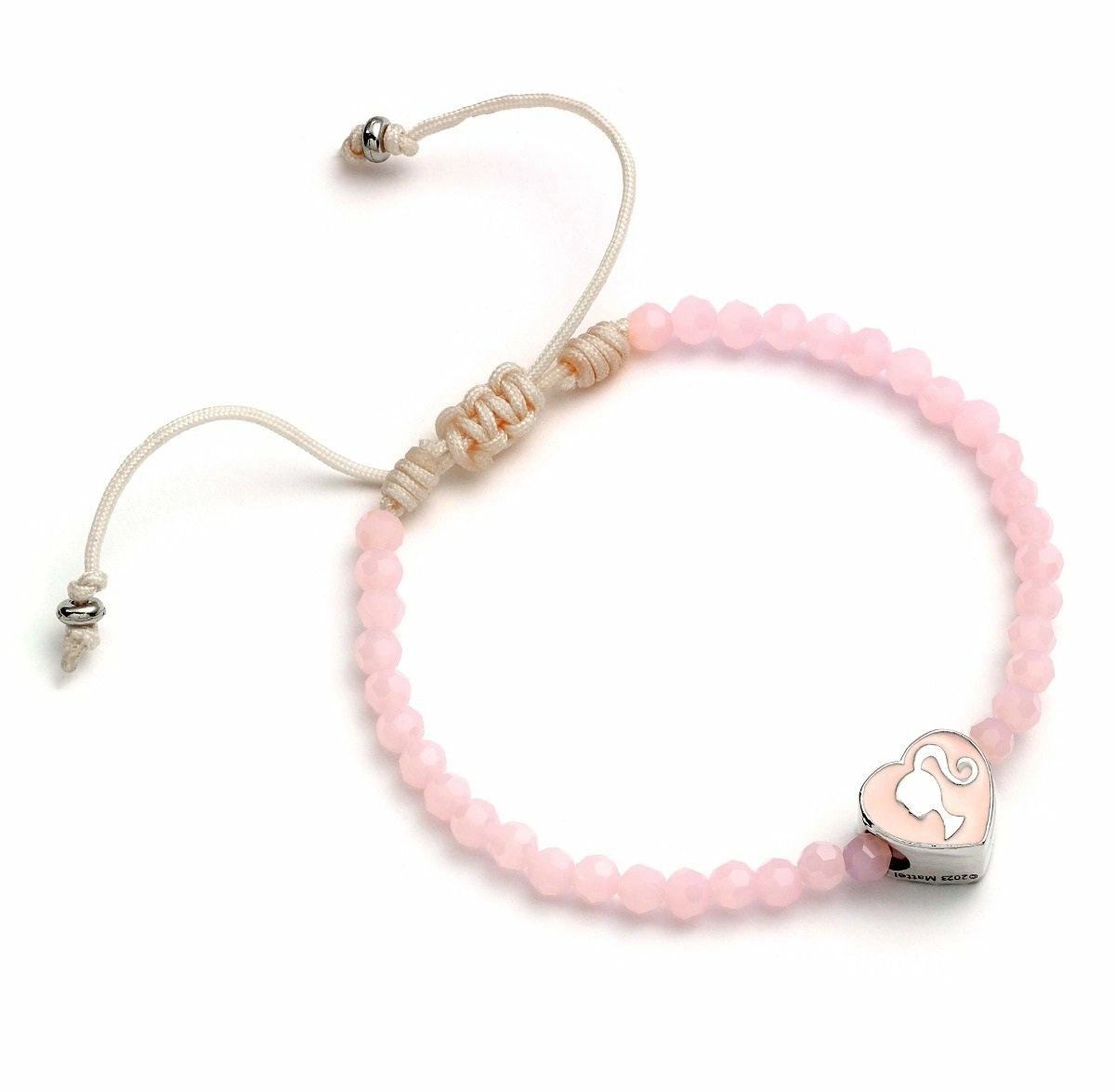 Barbie - bracelet de perles rose - coeur