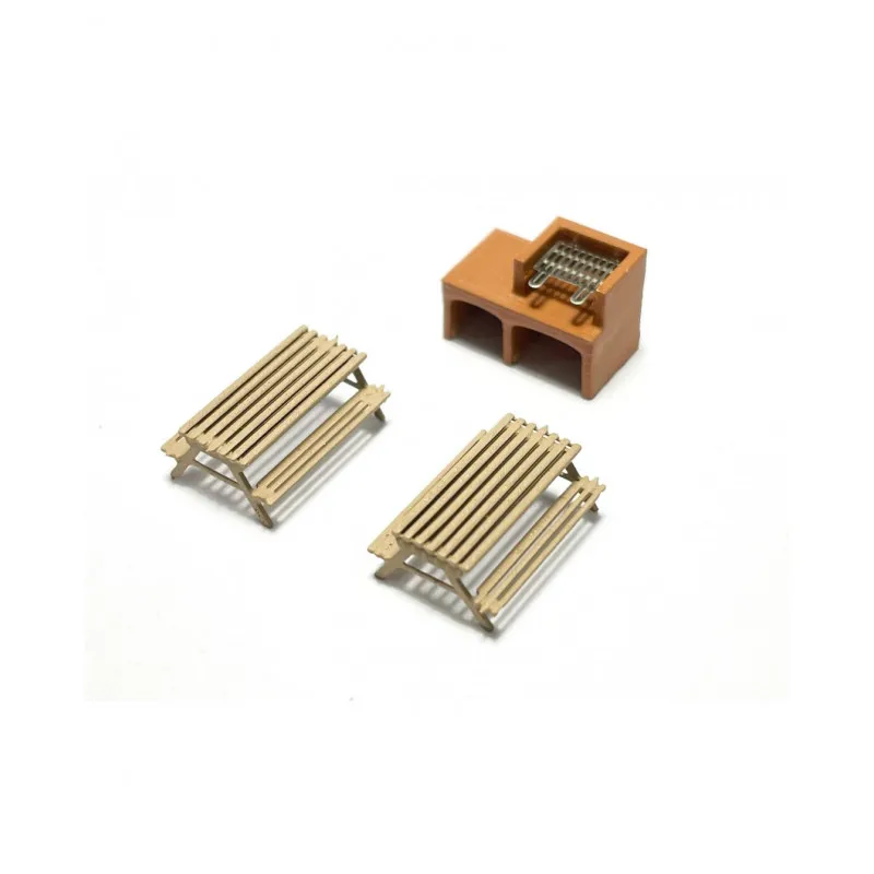 BBQ en brique et tables. 87Train 221.023