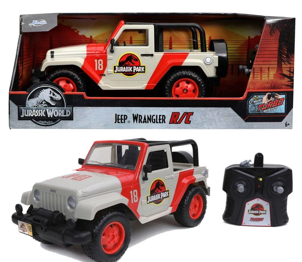 1/16 JADA JURASSIC WORLD JEEP WRANGLER RADIOCOMMANDE