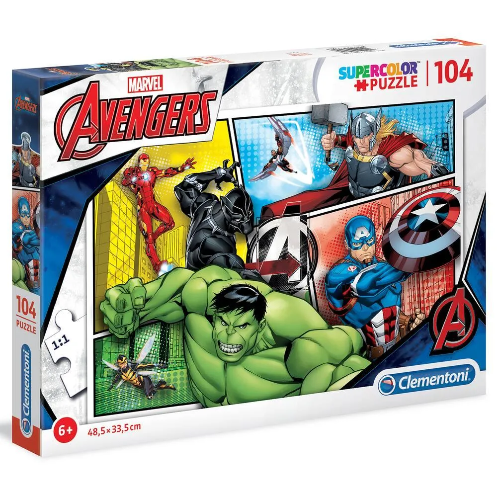 MARVEL - AVENGERS - PUZZLE SUPERCOLOR 104 PIECES