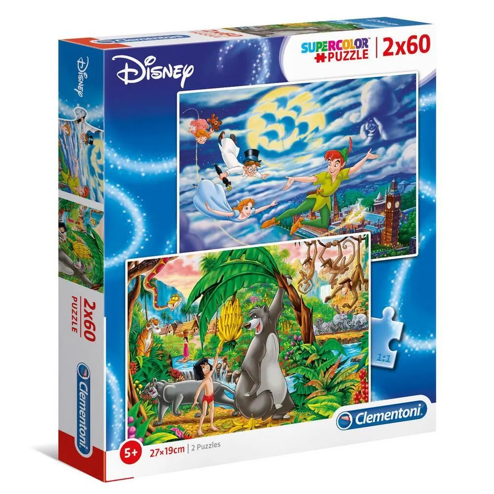 DISNEY CLASSIC - PUZZLE SUPERCOLOR 2X60 PIECES