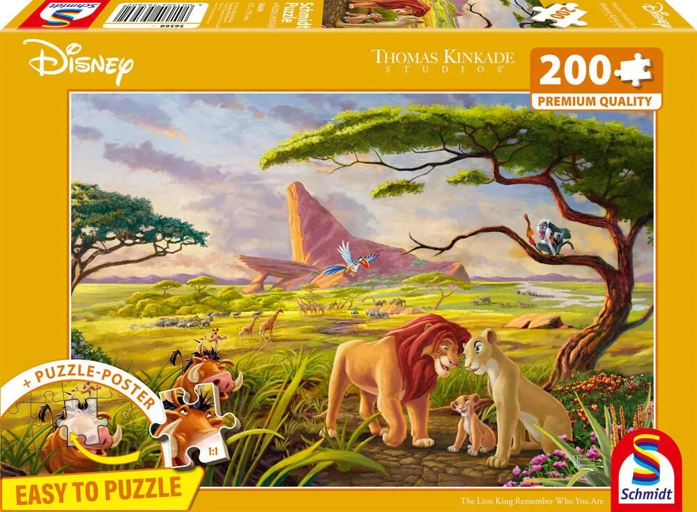 DISNEY - LE ROI LION REMEMBER WHO YOU ARE - PUZZLE 200 PIECES