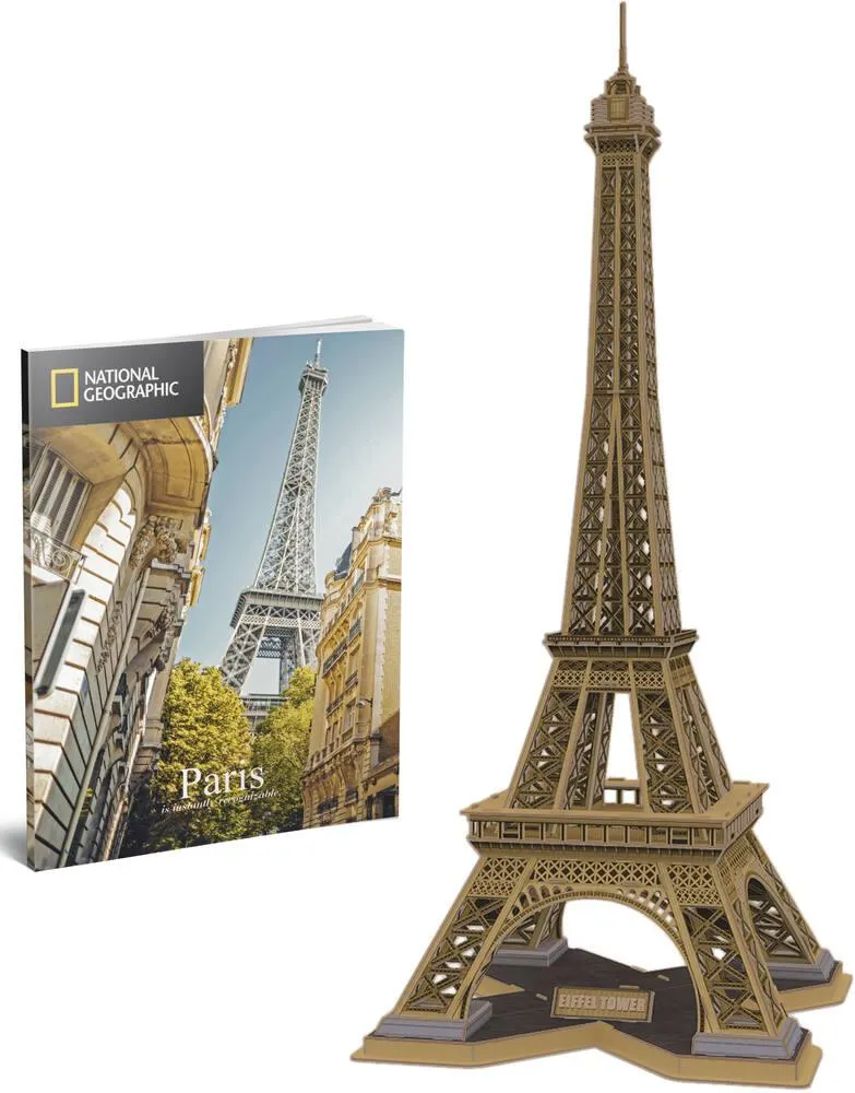 MAQUETTE 3D  - 80 PIECES-  NATIONAL GEOGRAPHIC - TOUR EIFFEL  70 CM