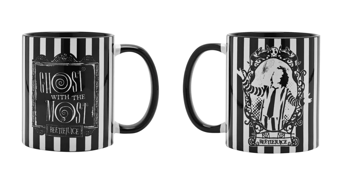 Beetlejuice - black&white - ghost with the most - mug interieur coloré