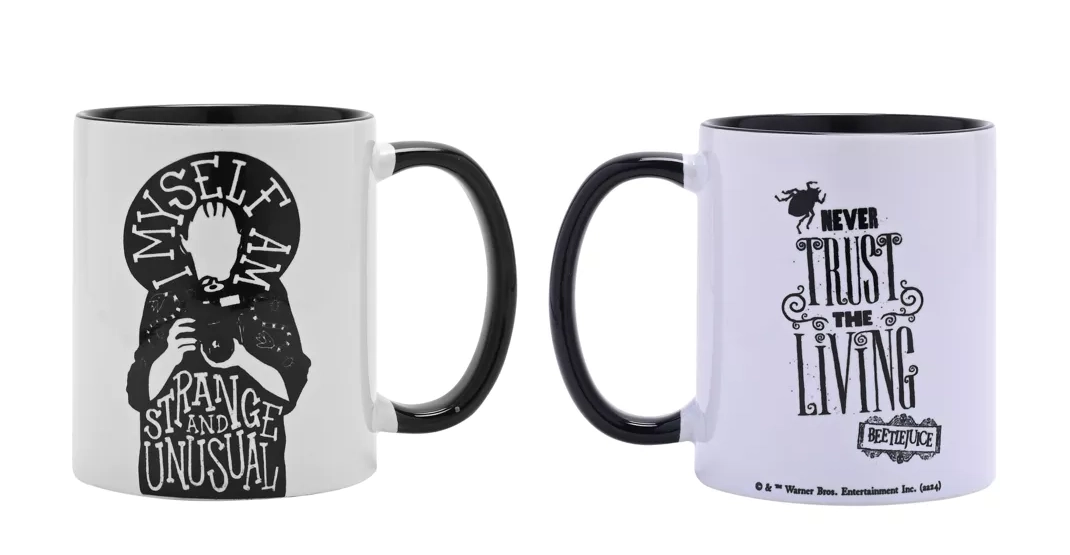 Beetlejuice - black&white - strange - mug interieur coloré