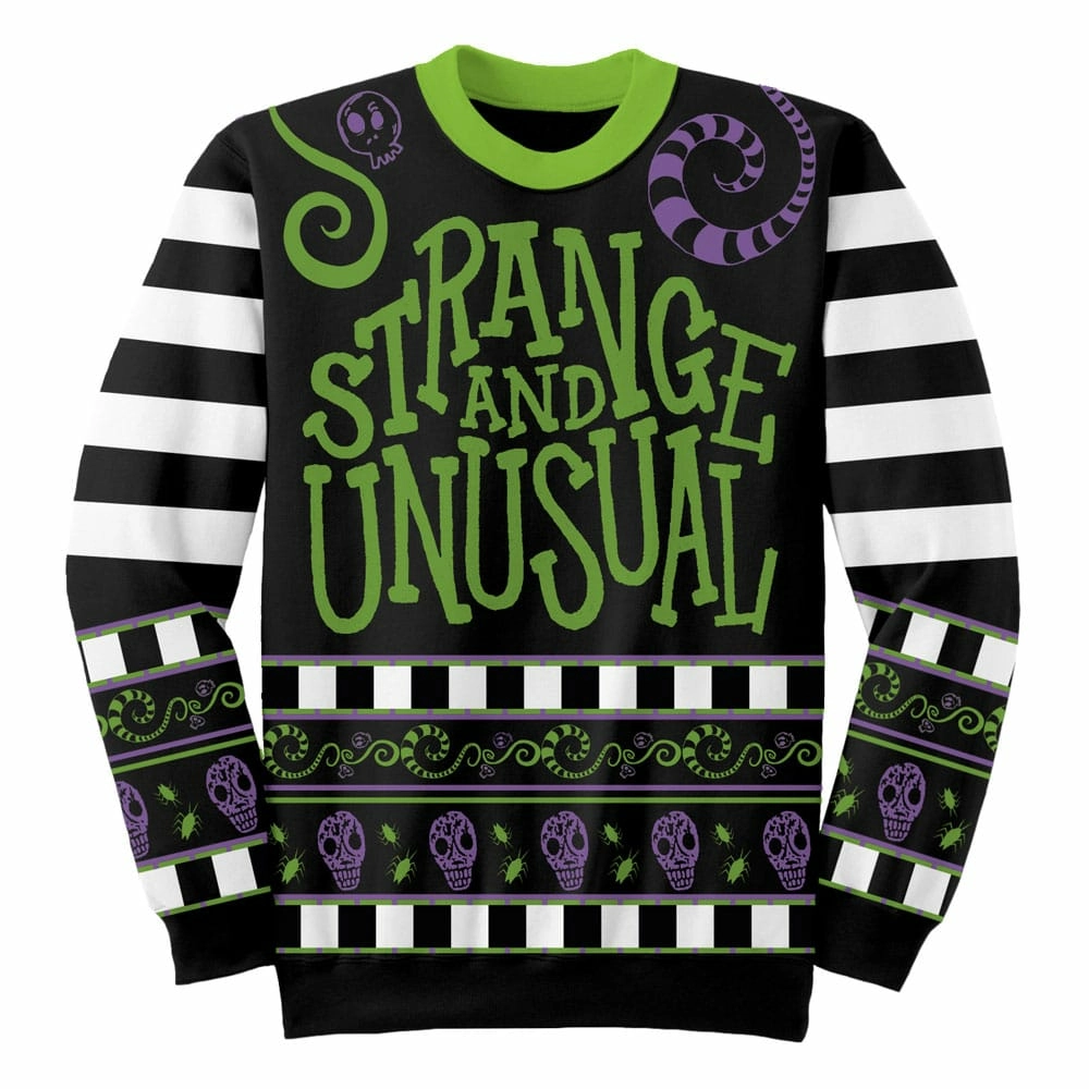 Beetlejuice sweatshirt jumper strange & unusual (s)