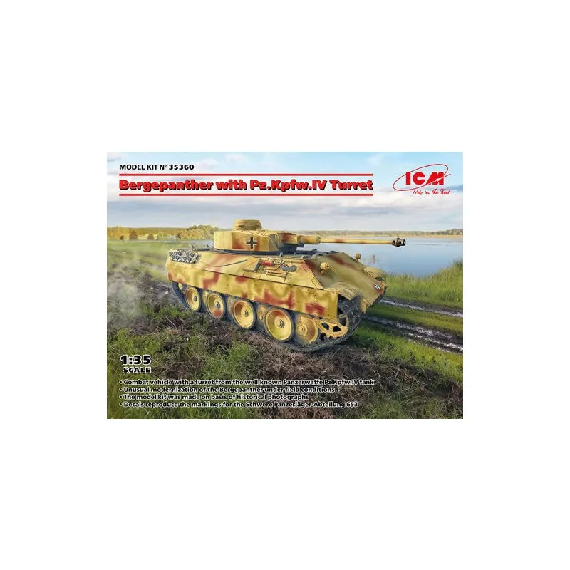 Bergepanther avec tourelle Pz.Kpfw.IV. ICM 35360