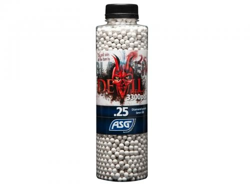 Billes 0,25g blaster devil en bouteille de 3300 pcs non bio