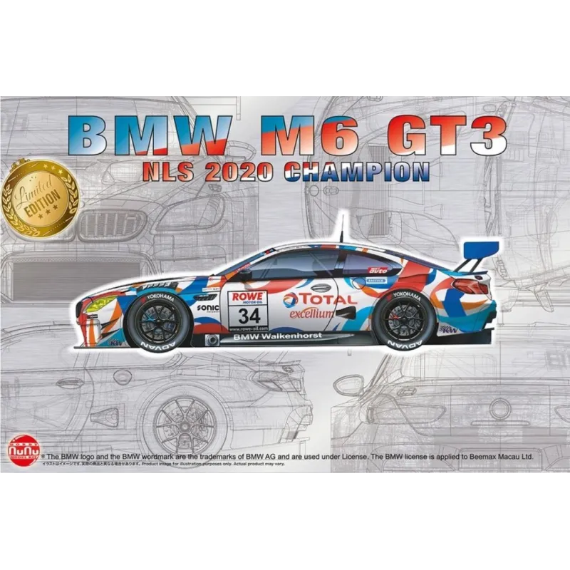 BMW M6 GT3 NLS Championne 2020. HOBBY NUNU 24042