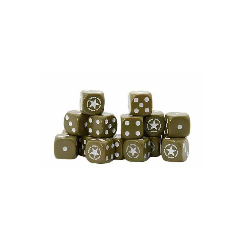 Allied Star D6 Bolt Action paquet de dés. WARLORD GAMES 408403001
