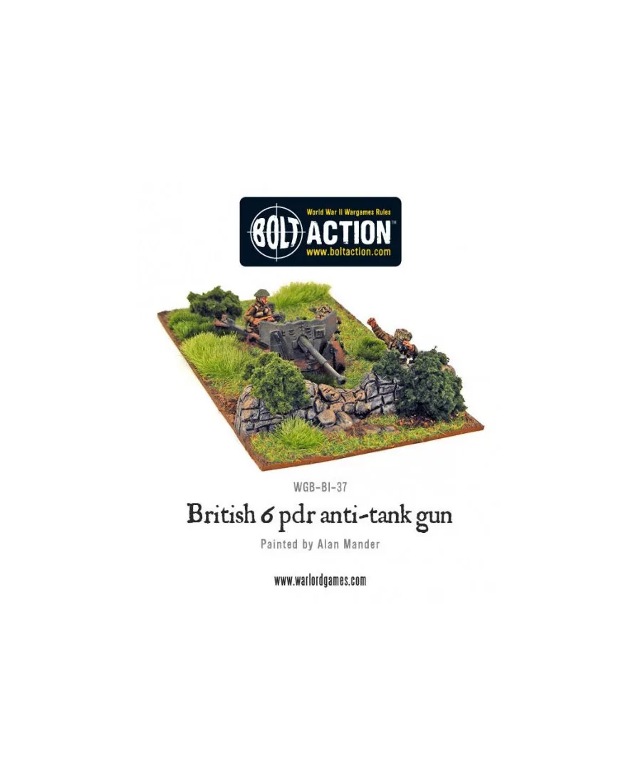 Bolt Action : British Army Six Pounder AT Gun