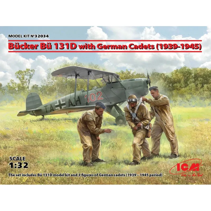 Bücker Bü 131D avec des cadets allemands. ICM 32034