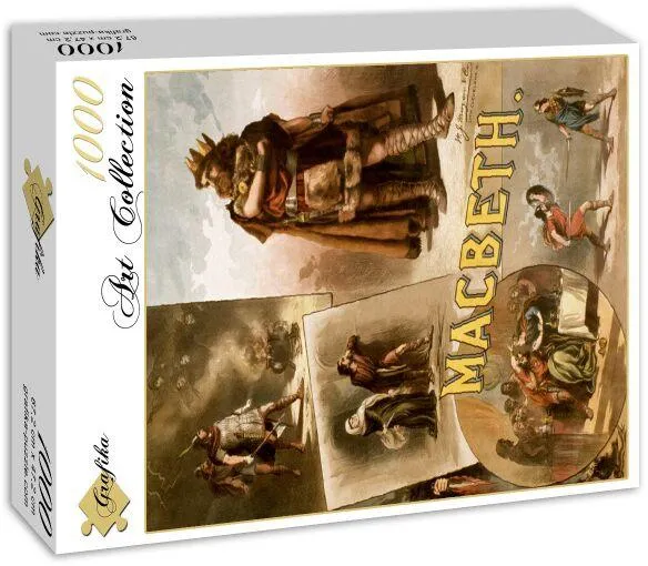 AFFICHE POUR UNE PRODUCTION AMERICAINE DE MACBETH, AVEC THOMAS W. KEENE, 1884