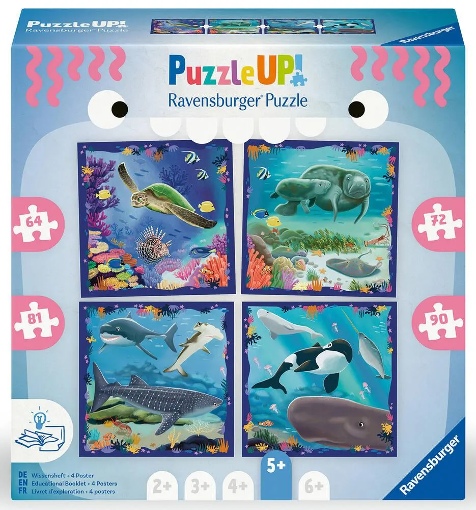 PUZZLE UP! 5 ANS  LES ANIMAUX MARINS