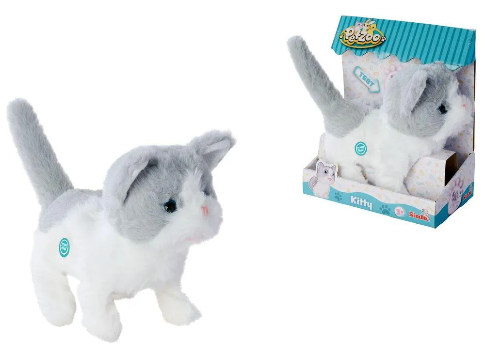 PETZOO PELUCHE CHATON 20 CM