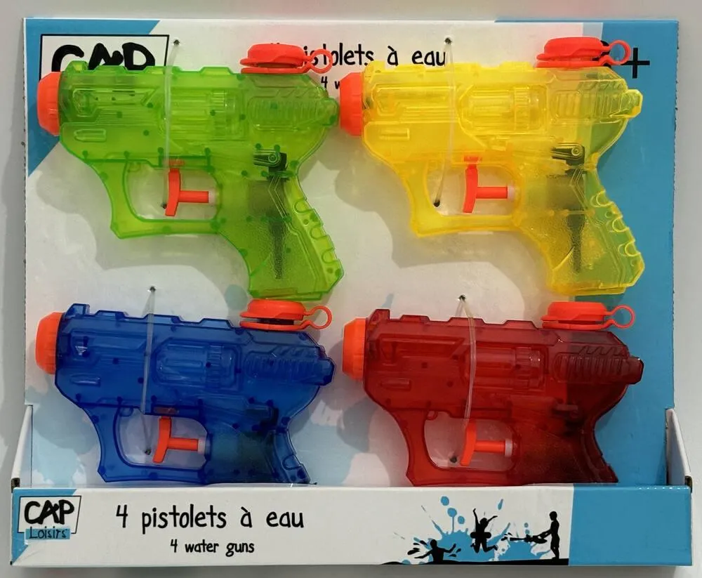4 PISTOLETS A EAU