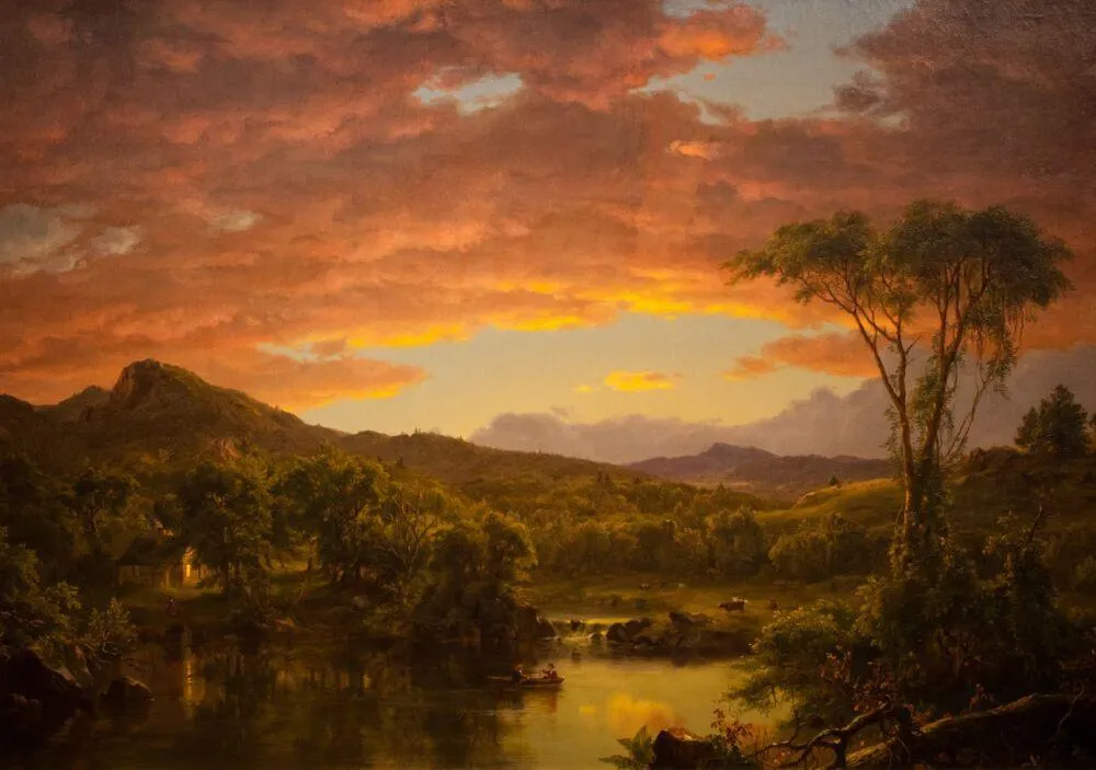 FREDERIC EDWIN CHURCH : A COUNTRY HOME, 1854