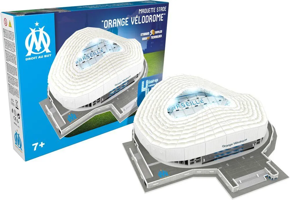 OM - PUZZLE STADE 3D - ORANGE VELODROME LED
